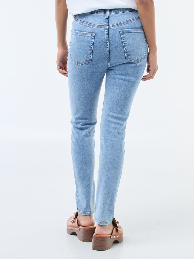 Super skinny jeans met zeer hoge taille - L32 Blauw - Kiabi