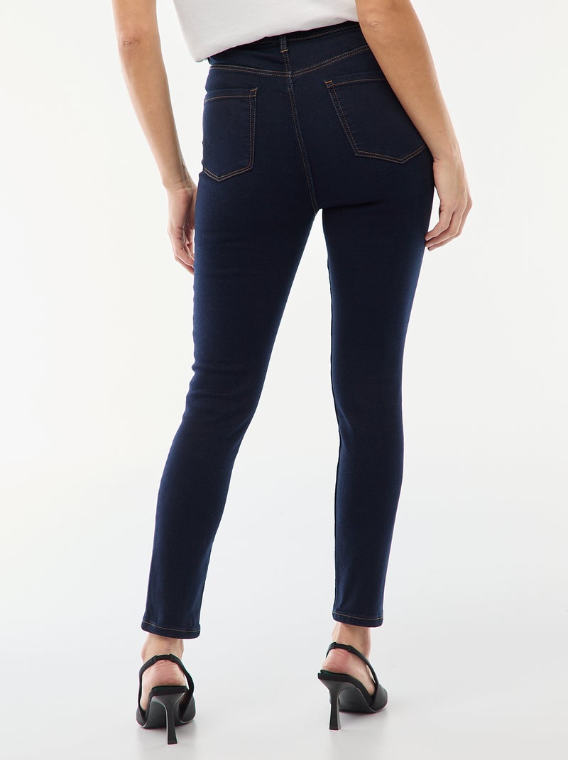 Super skinny jeans met zeer hoge taille - L32 Blauw - Kiabi