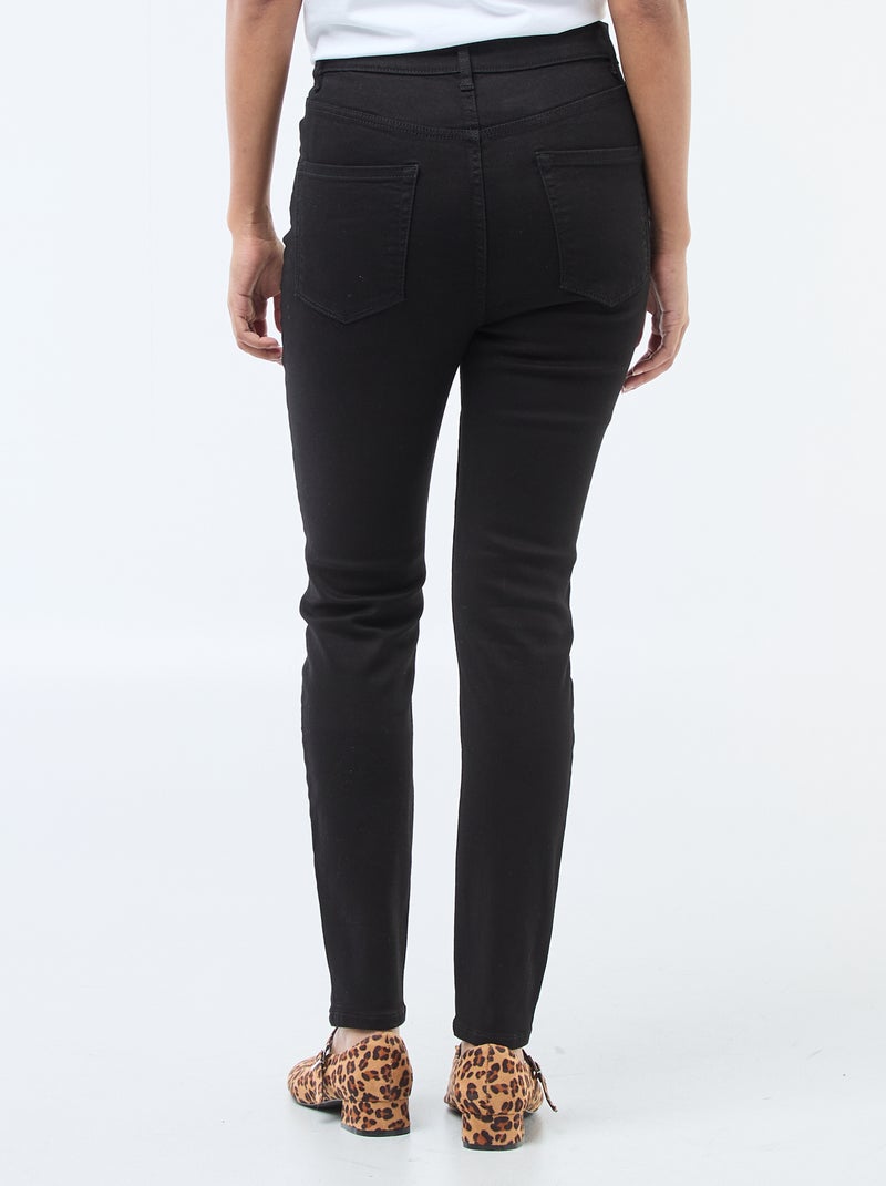 Super skinny jeans met zeer hoge taille - L32 Zwart - Kiabi