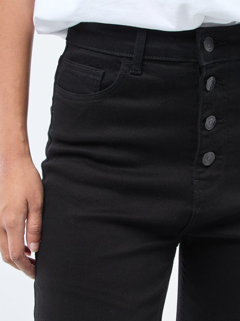 Super skinny jeans met zeer hoge taille - L32 Zwart - Kiabi