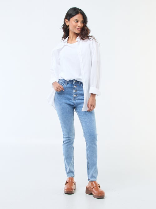 Super skinny jeans met zeer hoge taille - L34 - Kiabi