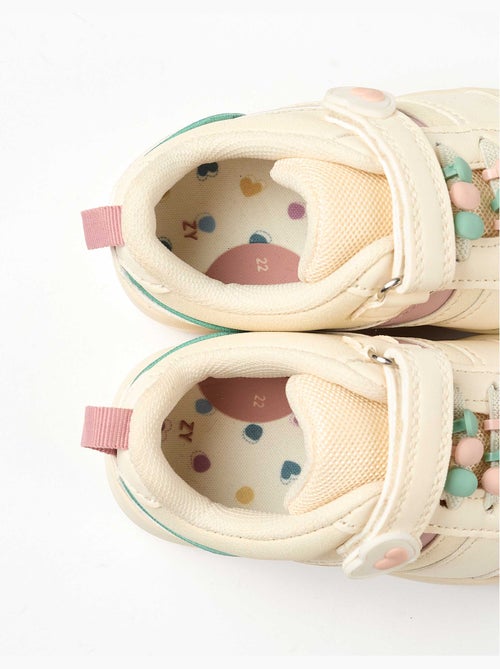Superlichte runner sneakers met kralen - Kiabi