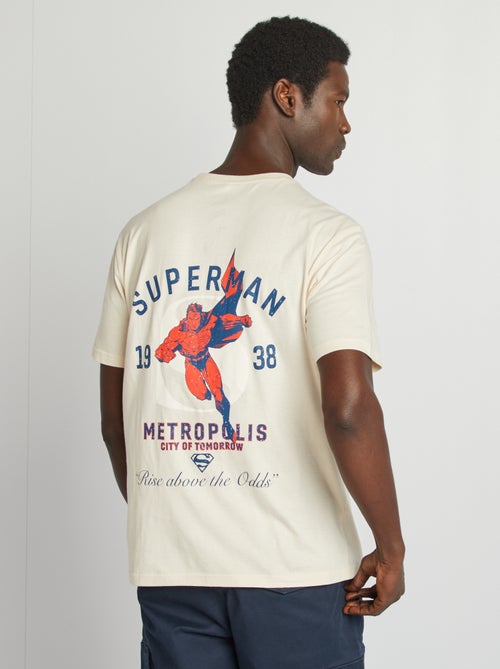 Superman-T-shirt met korte mouw en print voor en achter - Kiabi