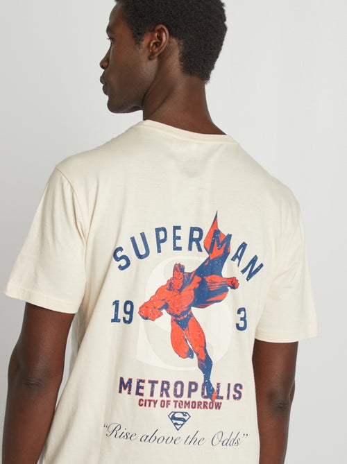 Superman-T-shirt met korte mouw en print voor en achter - Kiabi