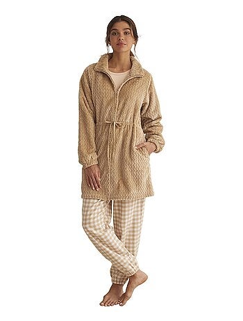 Supersoft binnenjas met rits complementos