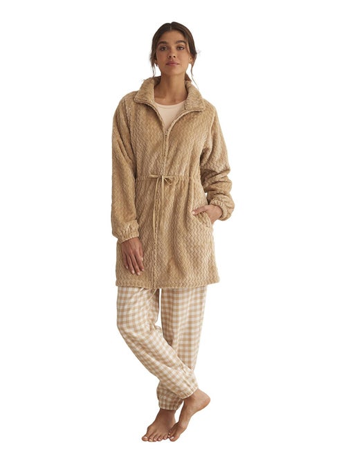 Supersoft binnenjas met rits complementos - Kiabi Supersoft binnenjas met rits complementos - Kiabi