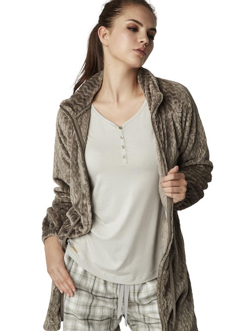 Supersoft binnenjas met rits complementos - Kiabi Supersoft binnenjas met rits complementos - Kiabi