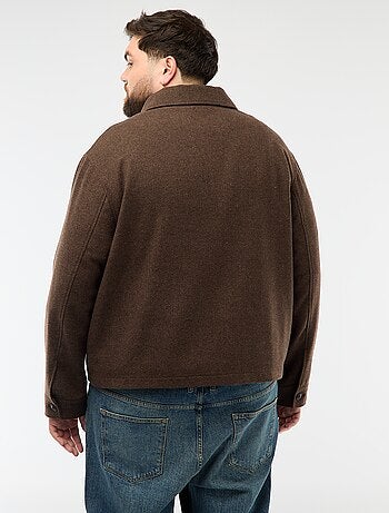 Surchemise avec ouverture zippée et poches à rabat