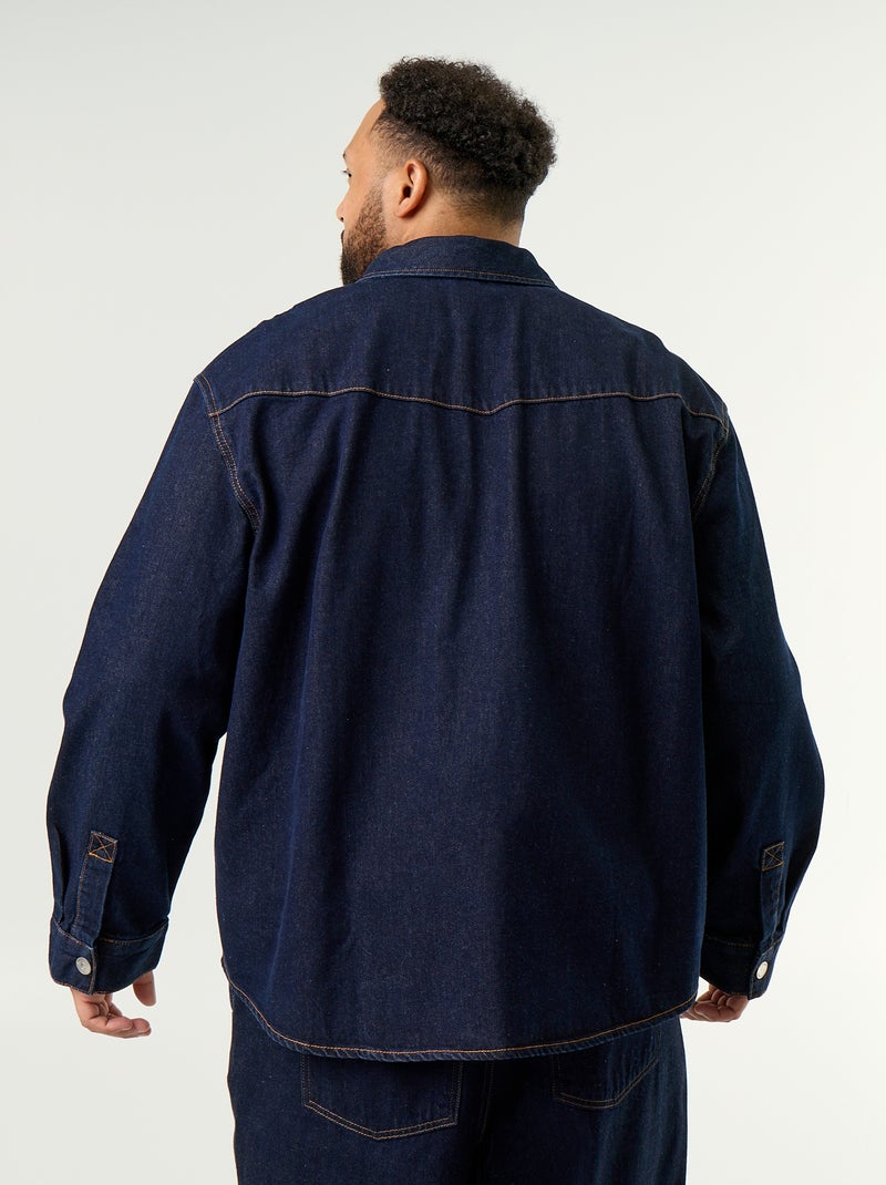 Surchemise en denim Bleu - Kiabi
