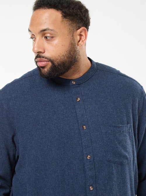 Surchemise en flanelle avec poche poitrine - Kiabi