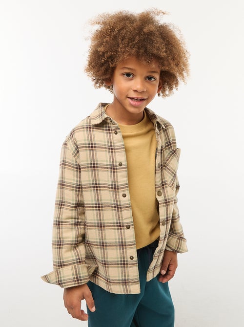 Surchemise en flanelle doublée - Kiabi