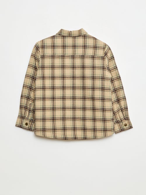 Surchemise en flanelle doublée - Kiabi