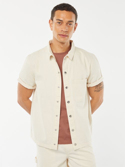 Surchemise en jean avec poche - Kiabi