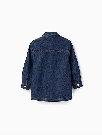 Surchemise en jean avec poches frontales