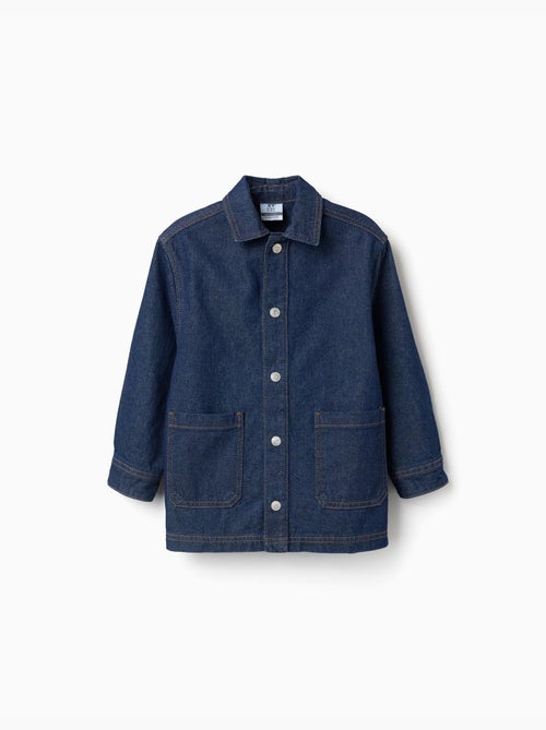 Surchemise en jean avec poches frontales - Kiabi