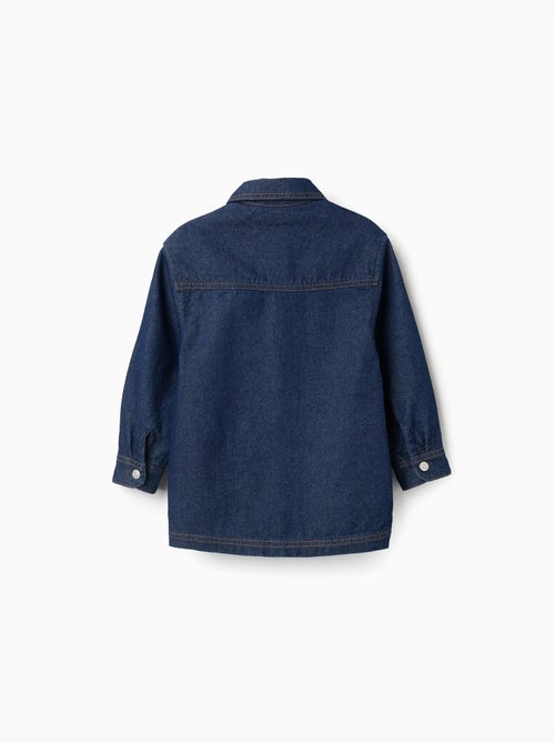 Surchemise en jean avec poches frontales - Kiabi