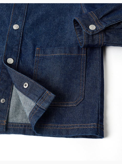 Surchemise en jean avec poches frontales - Kiabi