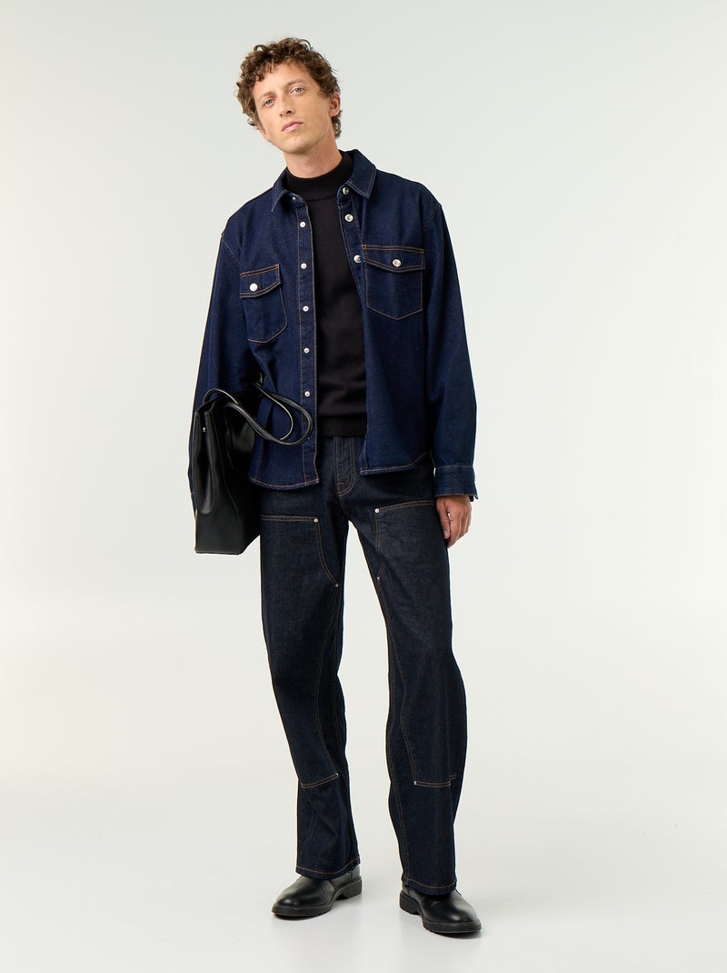 Surchemise en jean Bleu - Kiabi