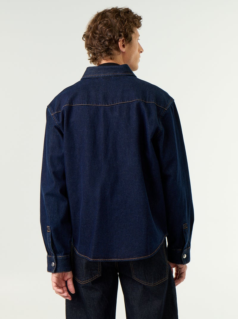 Surchemise en jean Bleu - Kiabi