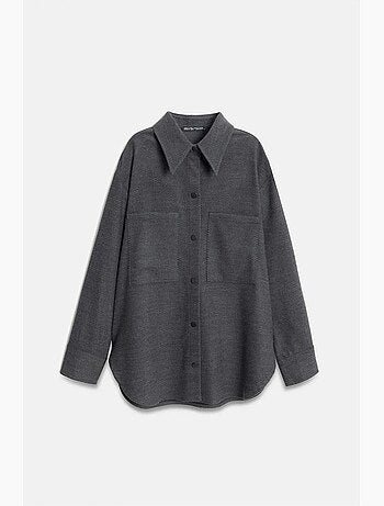 Surchemise en maille oversize à manches longues dilvin
