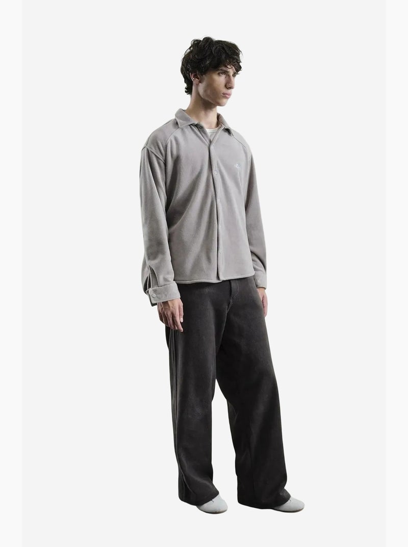 Surchemise en maille unie giesto Gris moyen - Kiabi