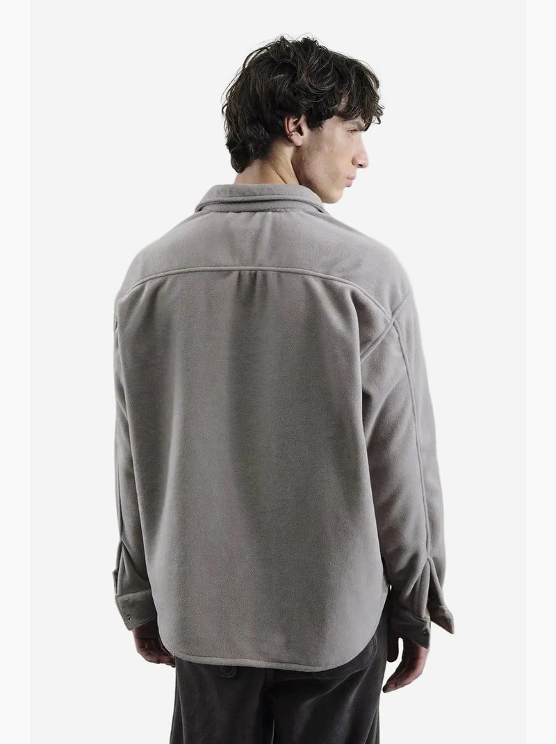 Surchemise en maille unie giesto Gris moyen - Kiabi