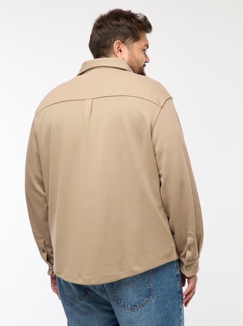 Surchemise en matière piquée avec ouverture pressionnée - Kiabi