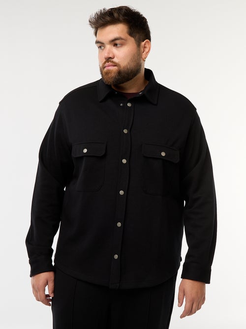 Surchemise en matière piquée avec ouverture pressionnée - Kiabi