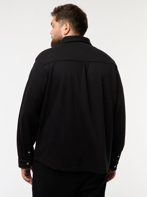 Surchemise en matière piquée avec ouverture pressionnée - Kiabi