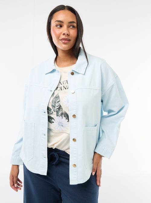 Surchemise en twill avec 2 poches plaquées - Kiabi