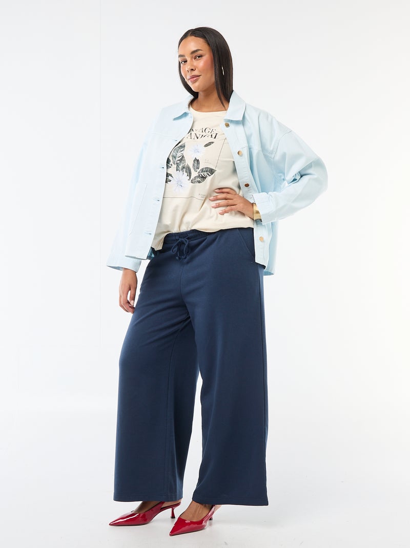 Surchemise en twill avec 2 poches plaquées Bleu - Kiabi