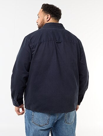 Surchemise en twill avec poches poitrine à rabat