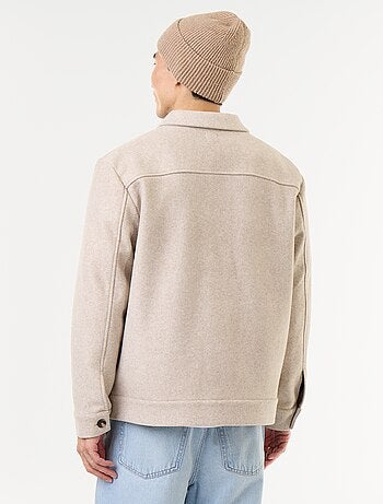 Surchemise esprit lainage avec poches poitrine