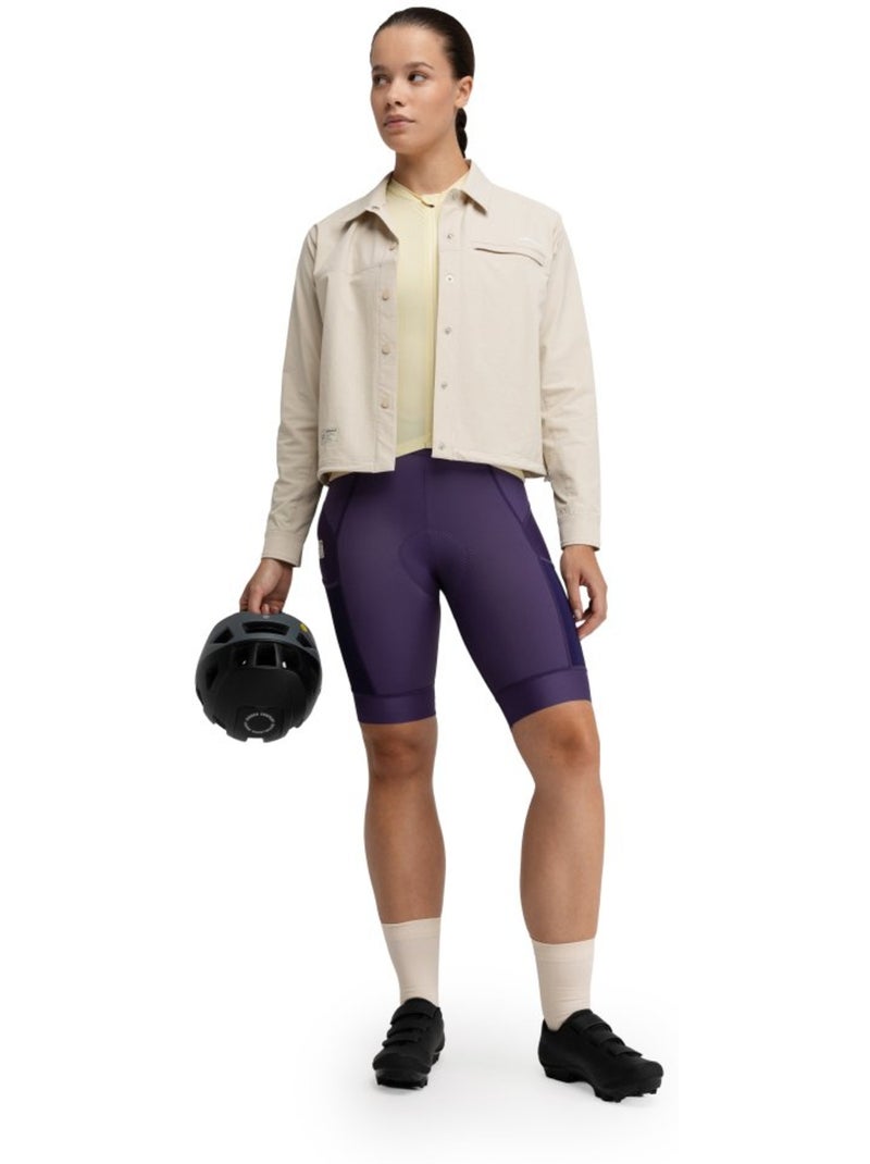 Surchemise été cyclisme gravel femme cyclisme femme emberly Beige - Kiabi