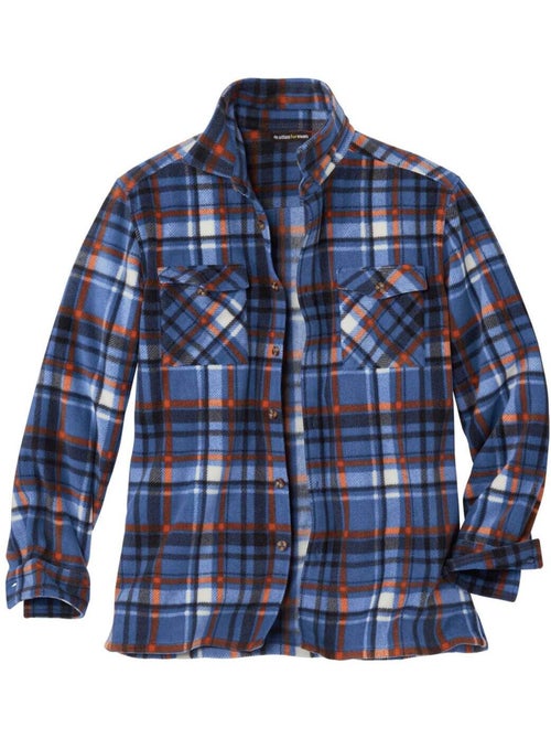 Surchemise polaire à carreaux - atlas for men - Kiabi