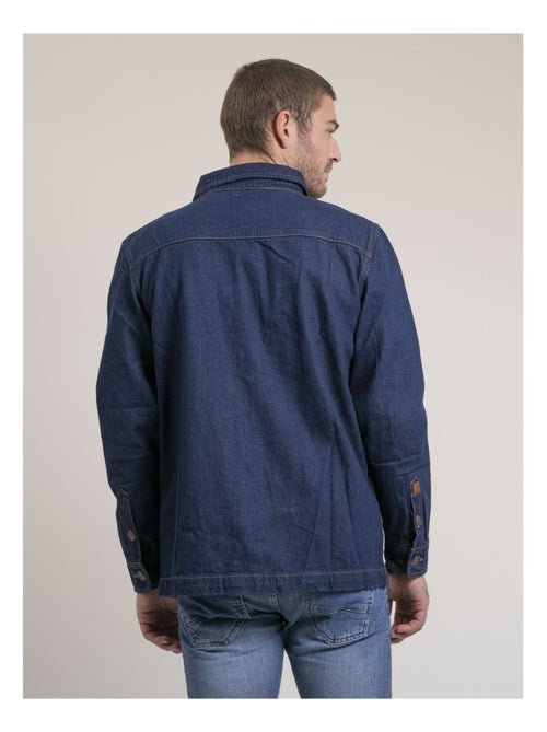 Surchemise pur coton denim tudessy - Kiabi