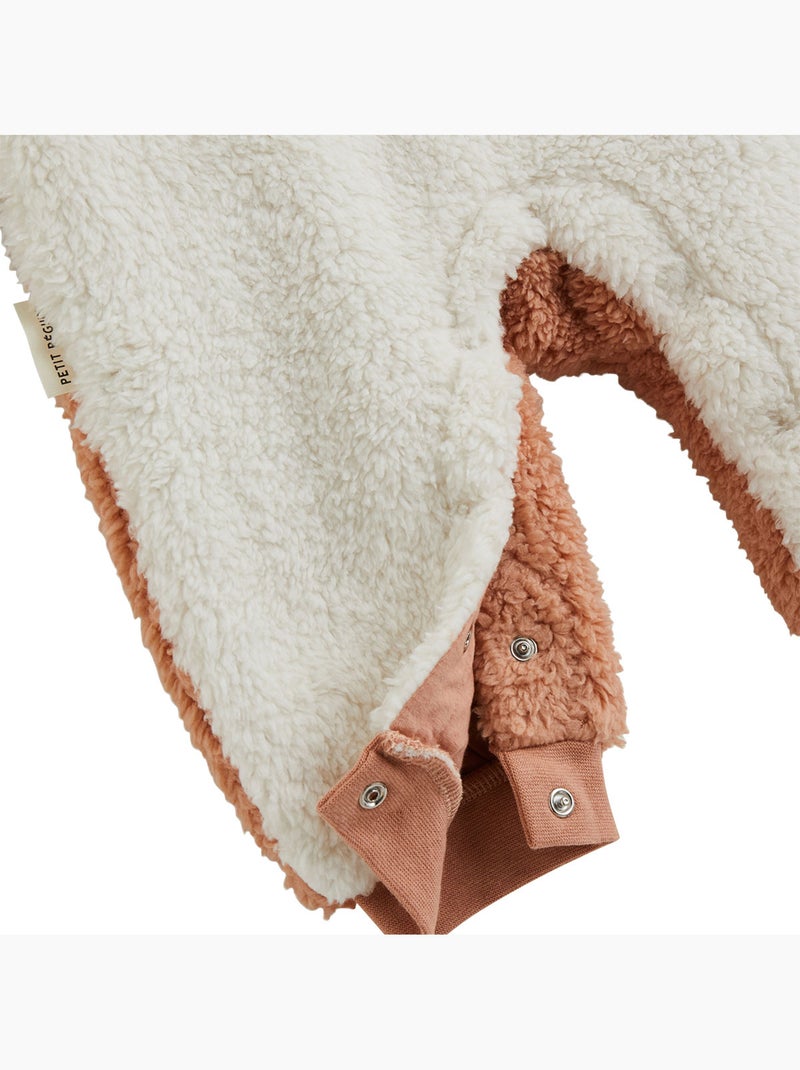 Surpyjama bébé en sherpa aimée Rose - Kiabi