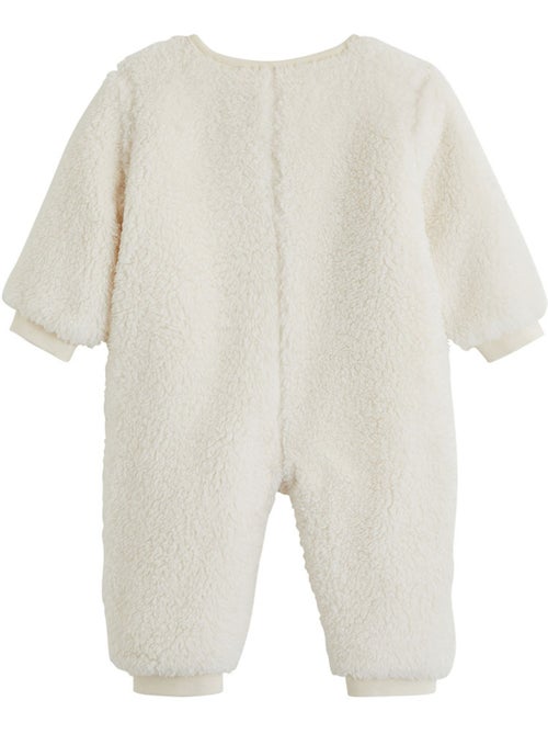 Surpyjama bébé en sherpa caramel - Kiabi