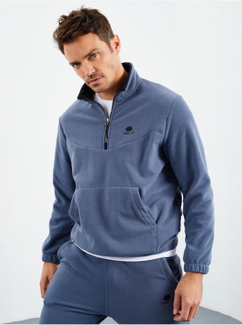 Survêtement homme deux pièces en maille peluche tommy - Kiabi Survêtement homme deux pièces en maille peluche tommy - Kiabi