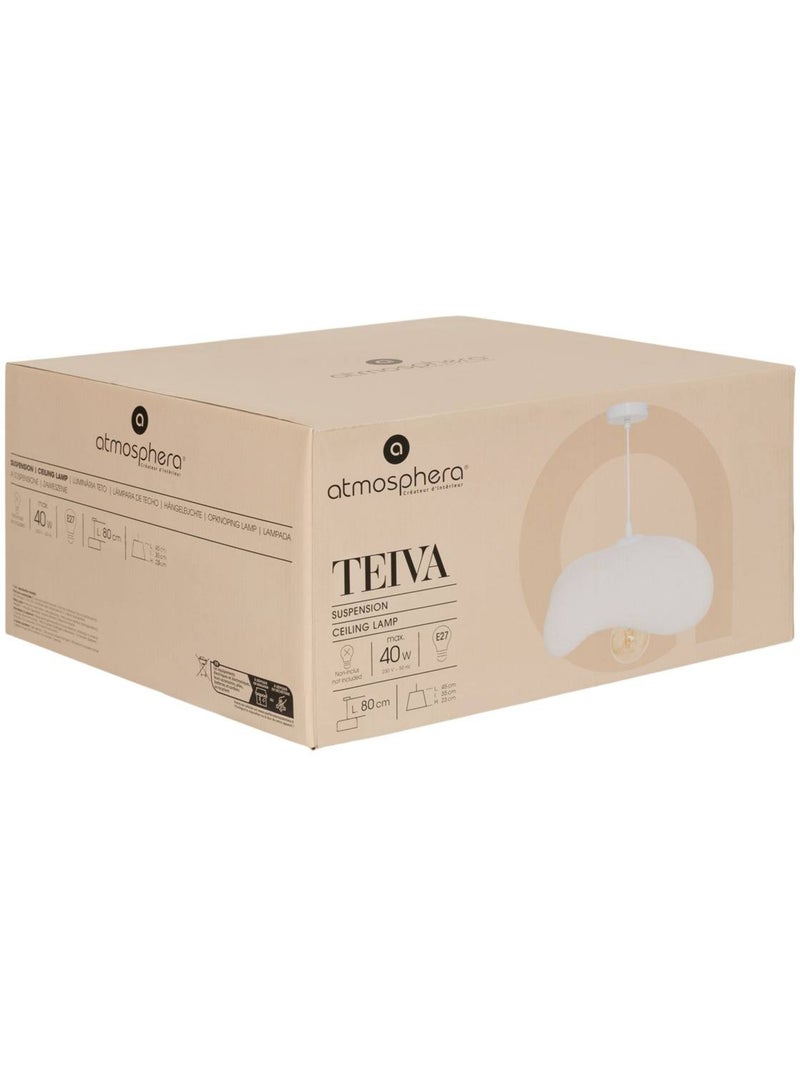 Suspension abat-jour organique TEIVA Blanc - Kiabi