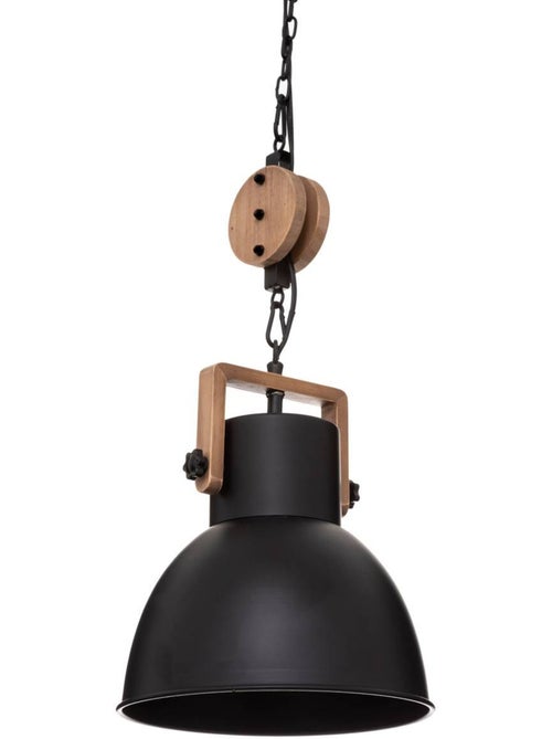 Suspension bois métal à poulie SILAS - Kiabi Suspension bois métal à poulie SILAS - Kiabi