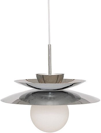 Suspension en acier globe en opaline OMIA