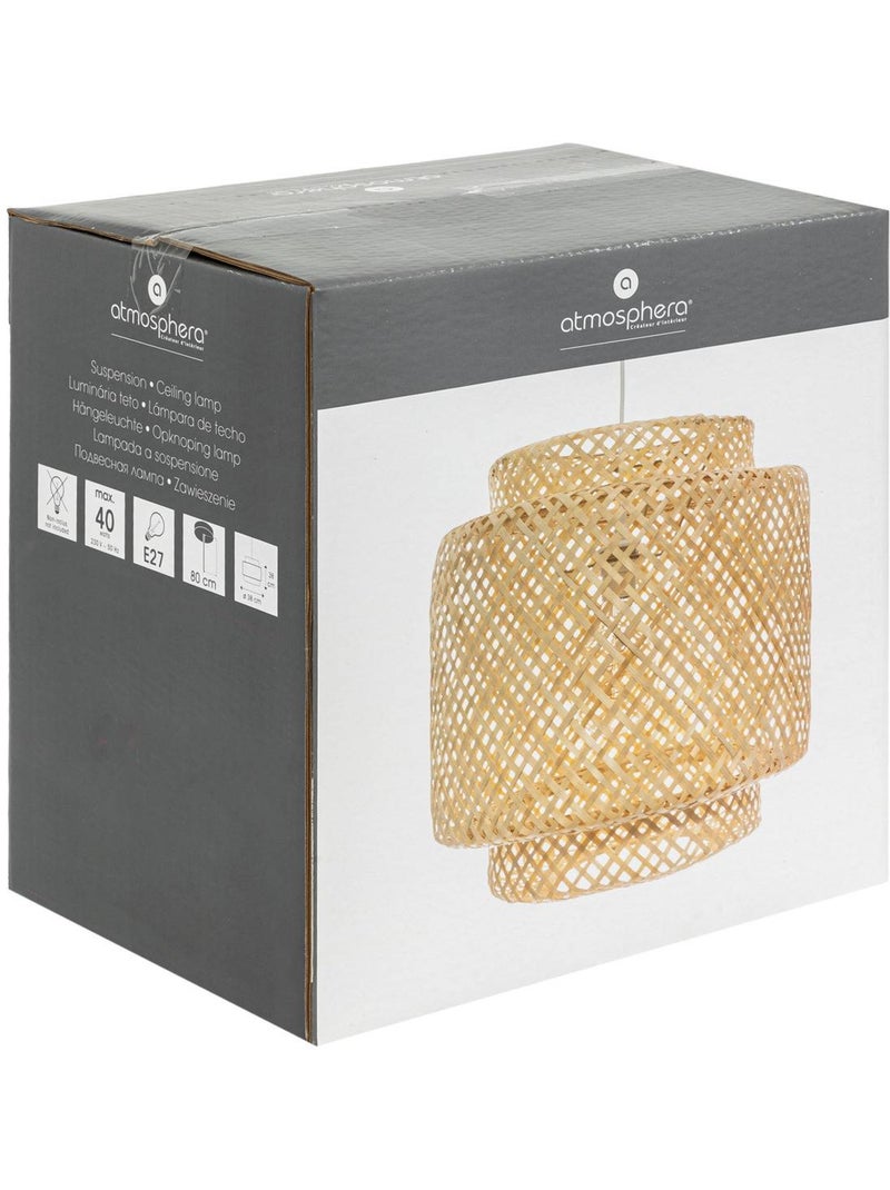 Suspension en bambou tressé LIBY Beige - Kiabi