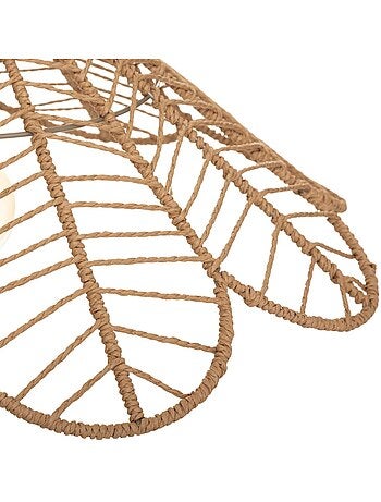 Suspension en corde tressée forme fleur FOLK