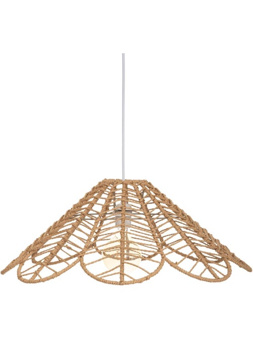 Suspension en corde tressée forme fleur FOLK - Kiabi Suspension en corde tressée forme fleur FOLK - Kiabi
