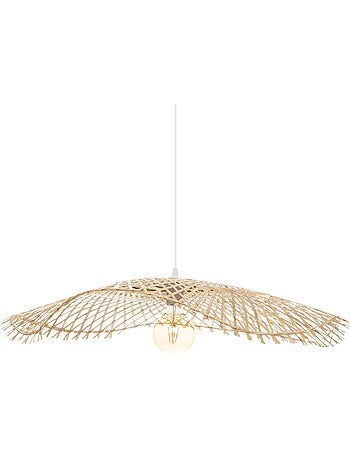 Suspension plafonnier en bambou naturel TESS