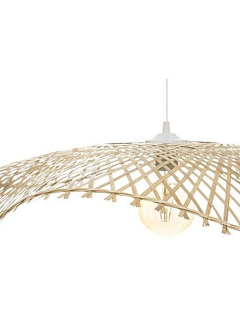 Suspension plafonnier en bambou naturel TESS