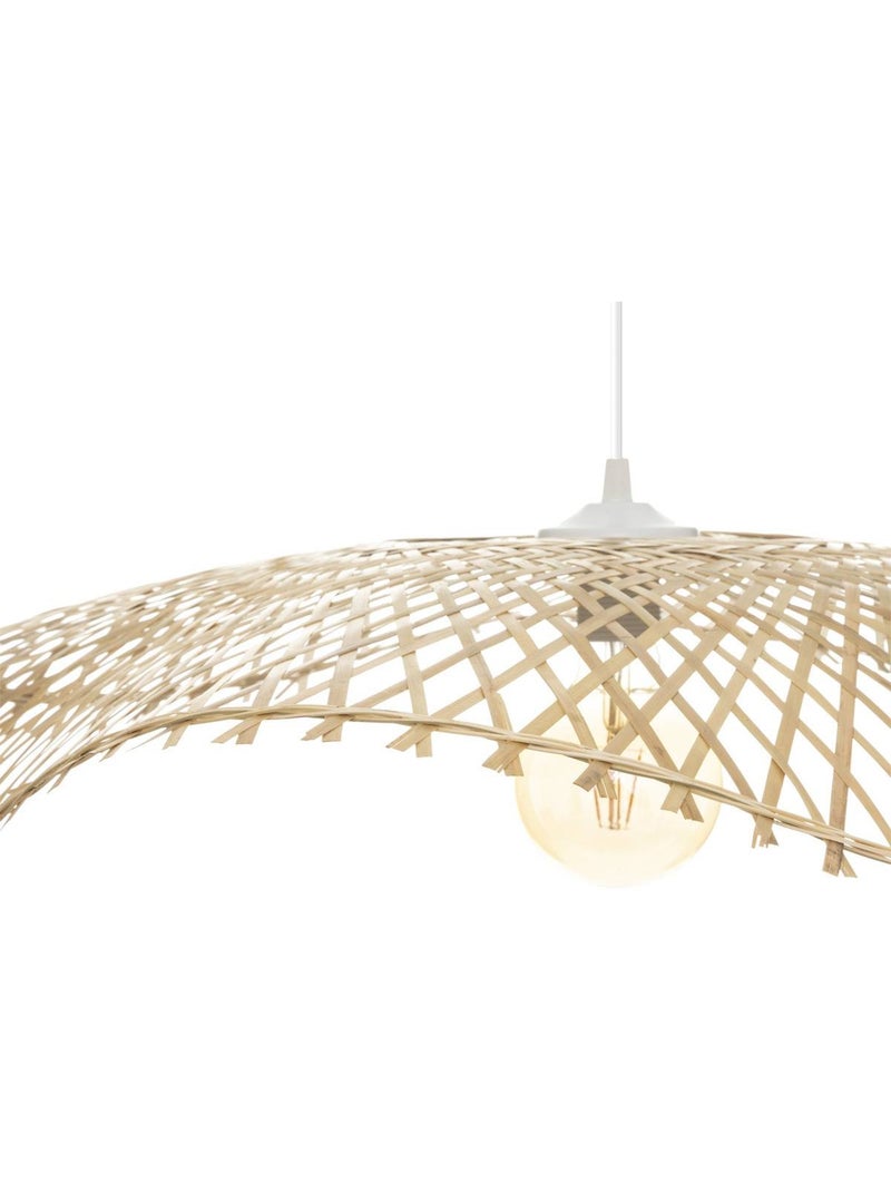 Suspension plafonnier en bambou naturel TESS Beige - Kiabi