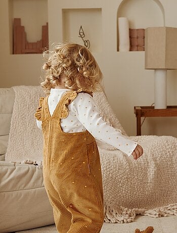 Swan corduroy babyoveralls