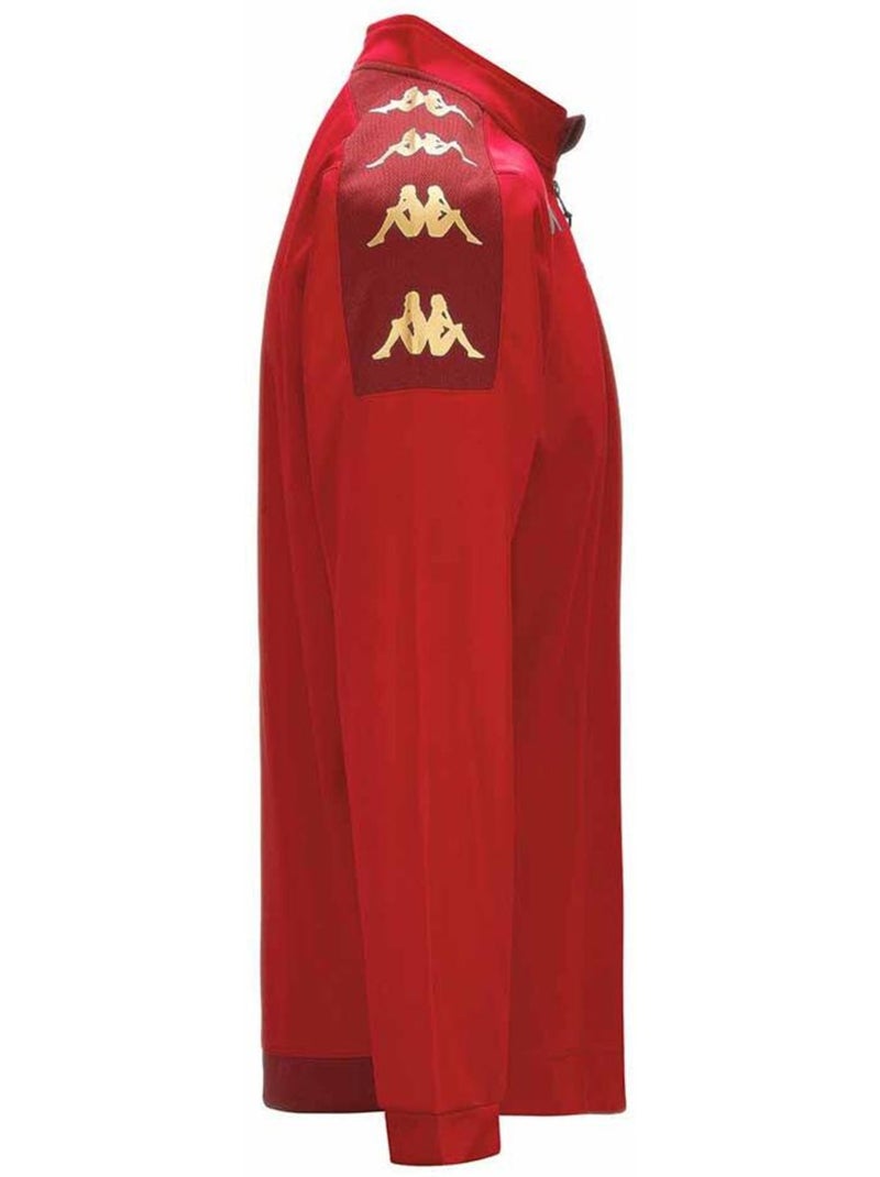 Sweat 1/4 de zip homme kappa Rouge - Kiabi